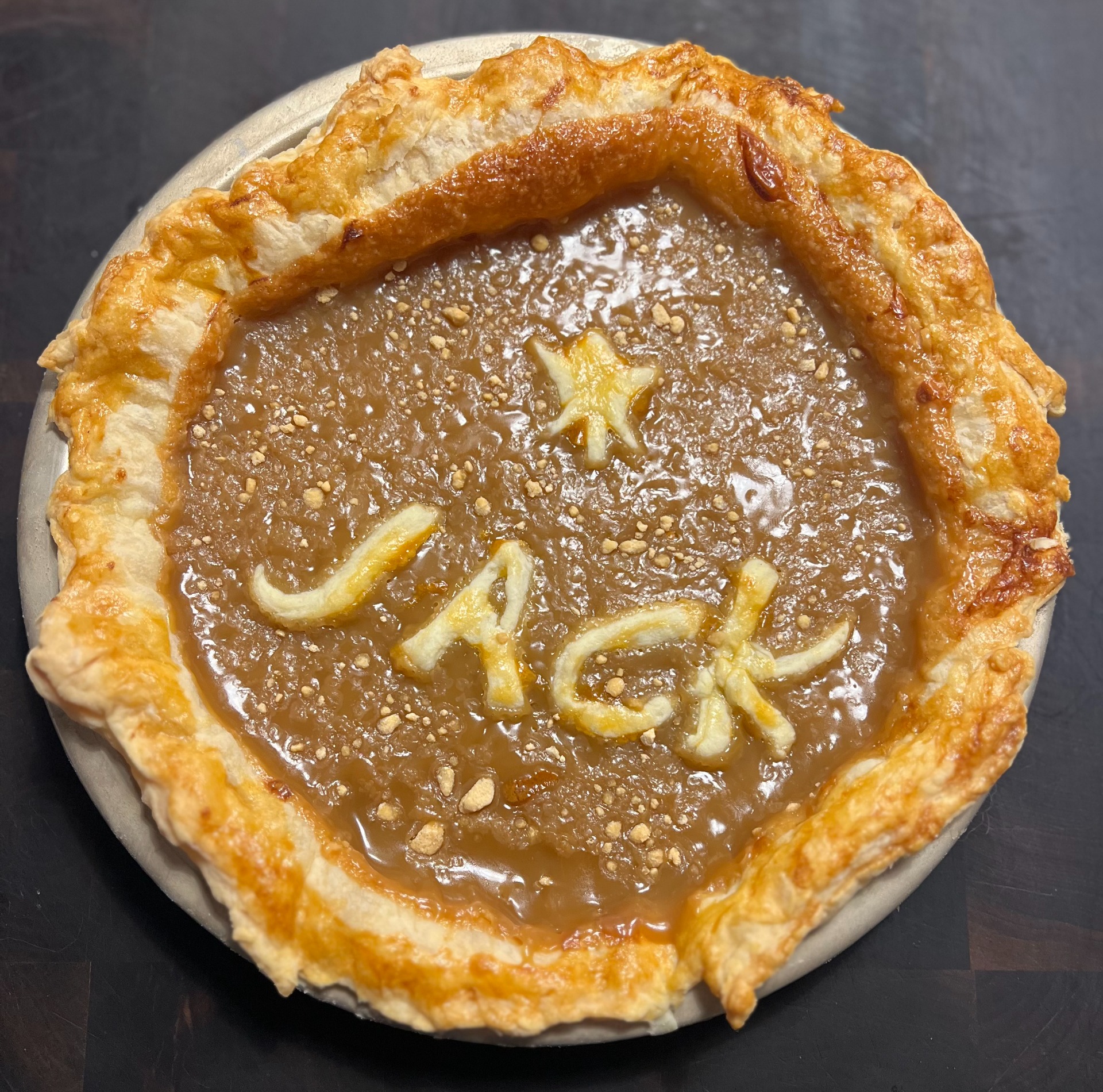 J'ai fait un test avec une pâte feuillète... résultat mitigé... mais délicieux