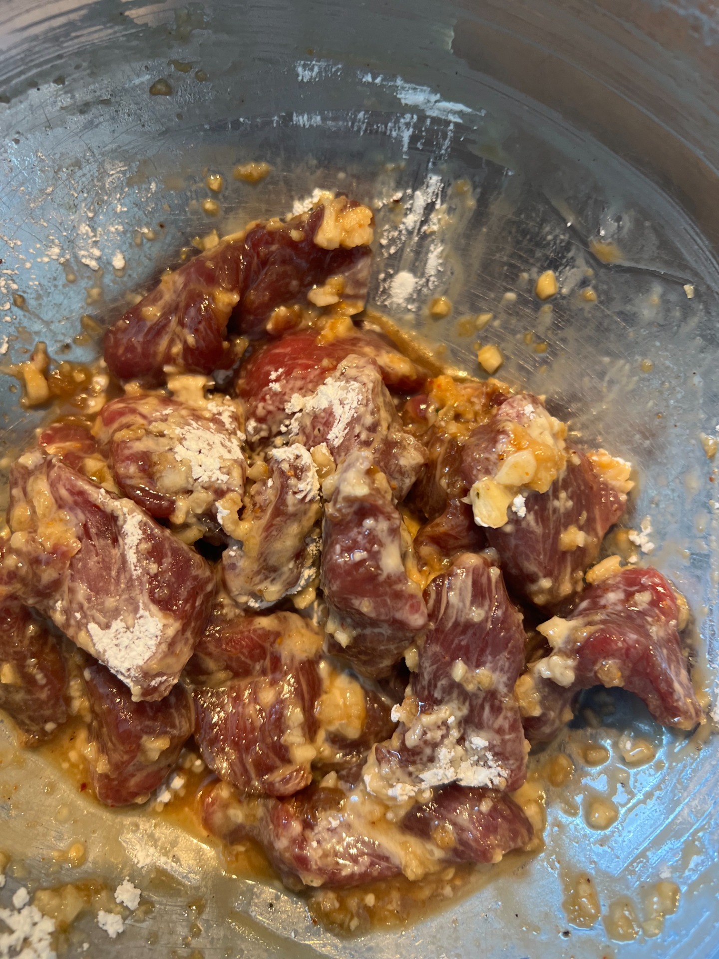 Étape 1 : Bœuf dans sa marinade